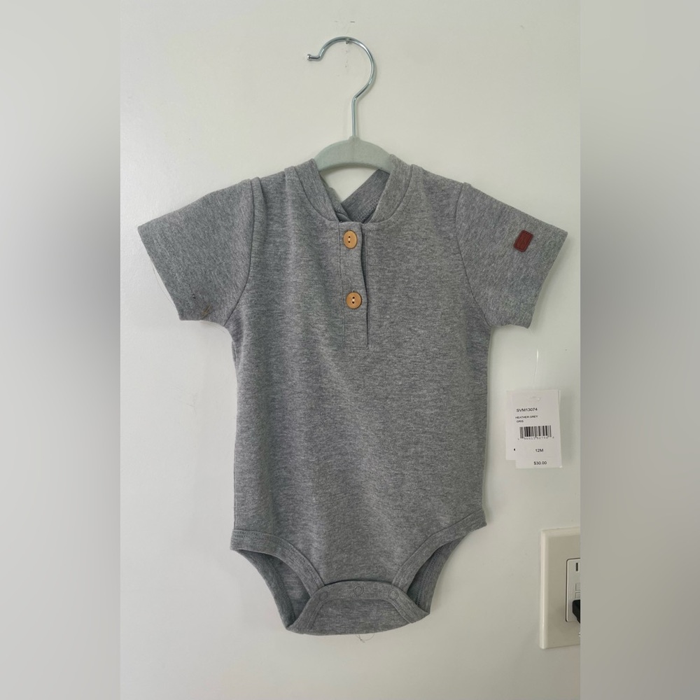 7 for all mankind brand gray onesie